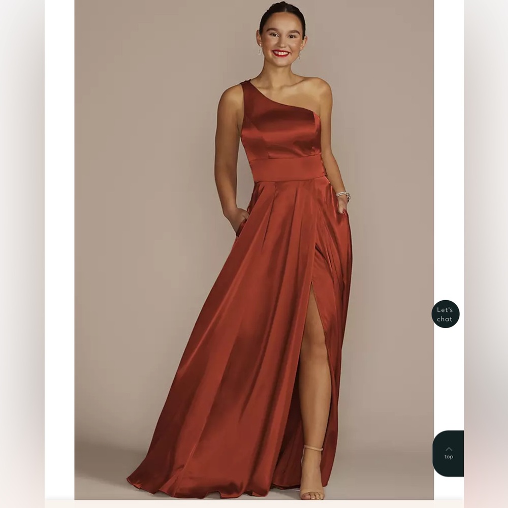 Galina Signature Charmeuse One Shoulder Dress